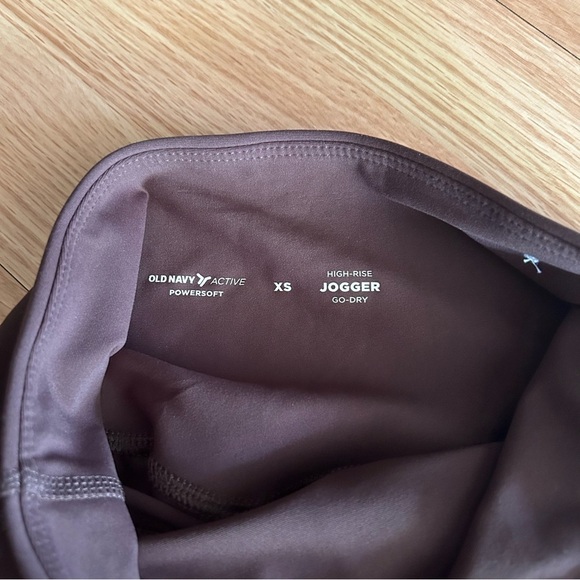 NWT Old Navy Brown Powersoft High Rise Joggers XS - Picture 2 of 10